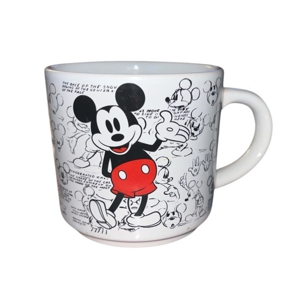 Silver Buffalo Disney Mickey Mouse Vintage Sketches Art mug